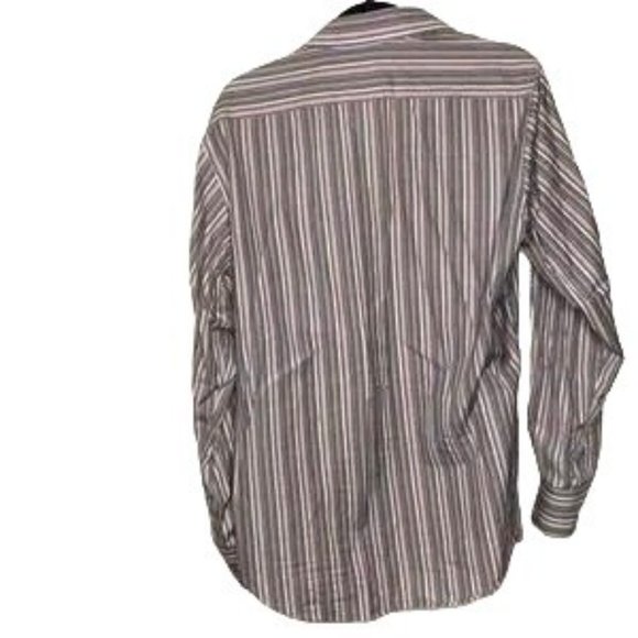 Tailorbyrd Button Down Men's Striped Shirt * Med * Egyptian Cotton * EUC - Picture 2 of 8